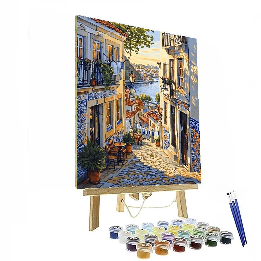 Alfama Labyrinth Lisbon Portugal Numbered painting kits