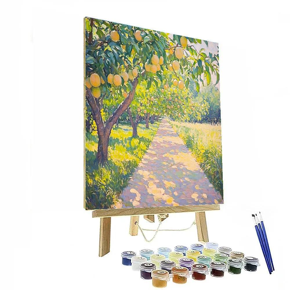 Claude Monet Inspired Summer Orchard Light Quilt painting number kit