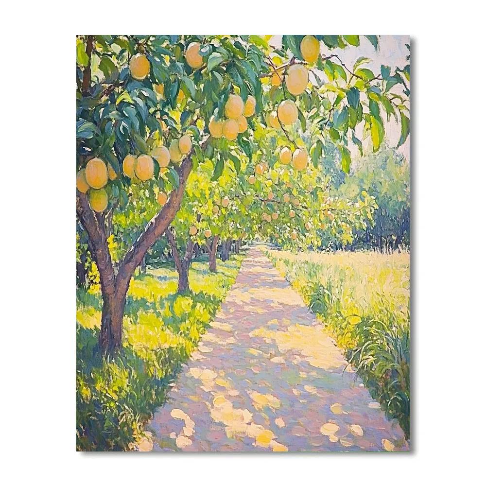 Claude Monet Inspired Summer Orchard Light Quilt painting number kit