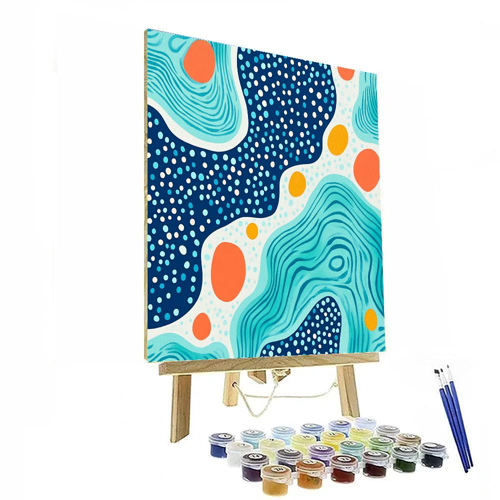 Yayoi Kusama Inspired Quantum Tidepool Of Dots Paint by numbers kits