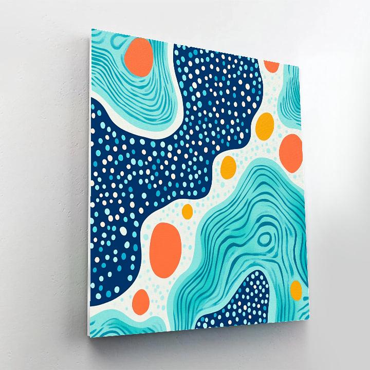 Yayoi Kusama Inspired Quantum Tidepool Of Dots Paint by numbers kits
