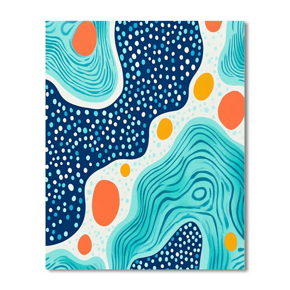 Yayoi Kusama Inspired Quantum Tidepool Of Dots Paint by numbers kits