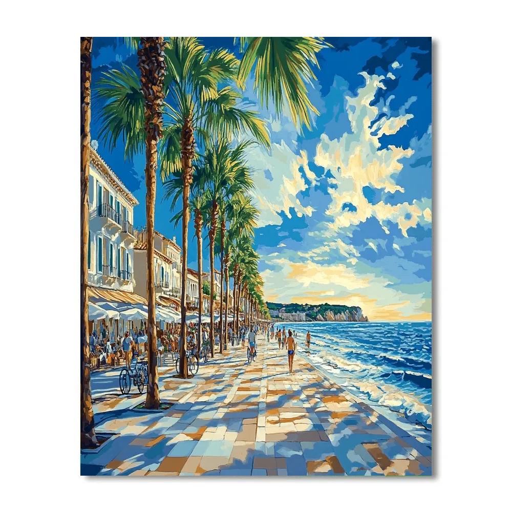Promenade Des Anglais Nice France Number painting