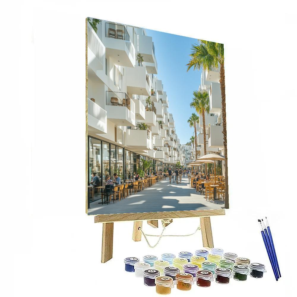 Bauhaus District Walking Tour Tel Aviv Israel Number painting