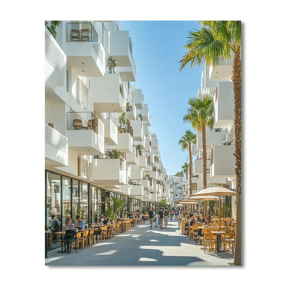 Bauhaus District Walking Tour Tel Aviv Israel Number painting