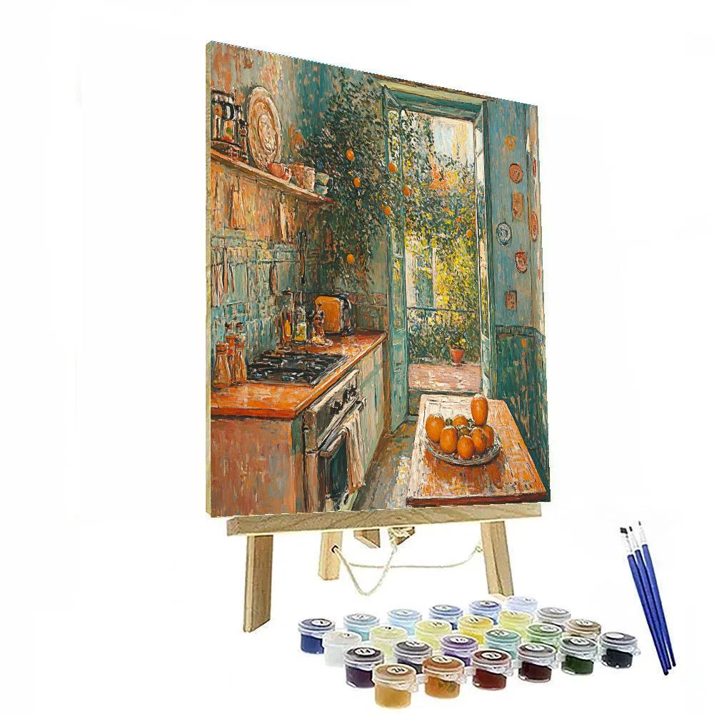 Pierre Bonnard Inspired Kitchen Light Painting by numbers kit