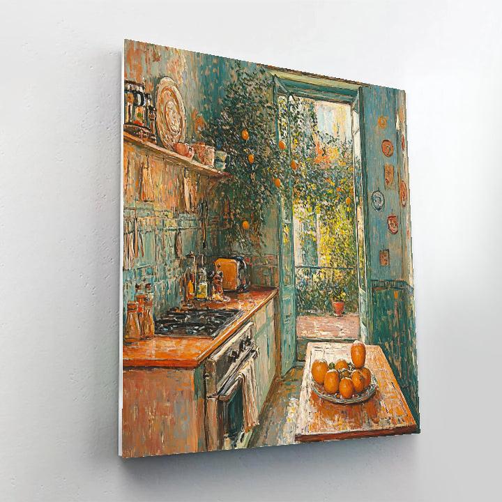 Pierre Bonnard Inspired Kitchen Light Painting by numbers kit