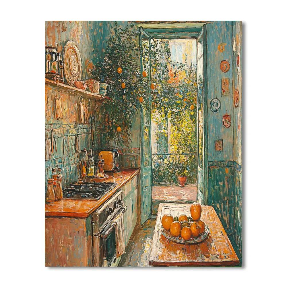 Pierre Bonnard Inspired Kitchen Light Painting by numbers kit