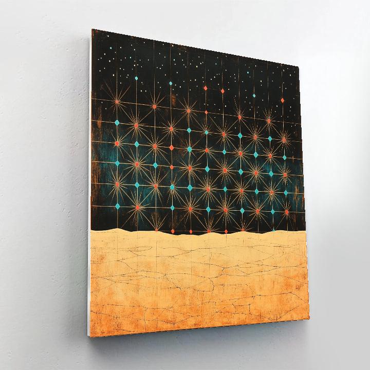 Frida Kahlo Inspired Desert Night Star Lattice Painting by numbers kit