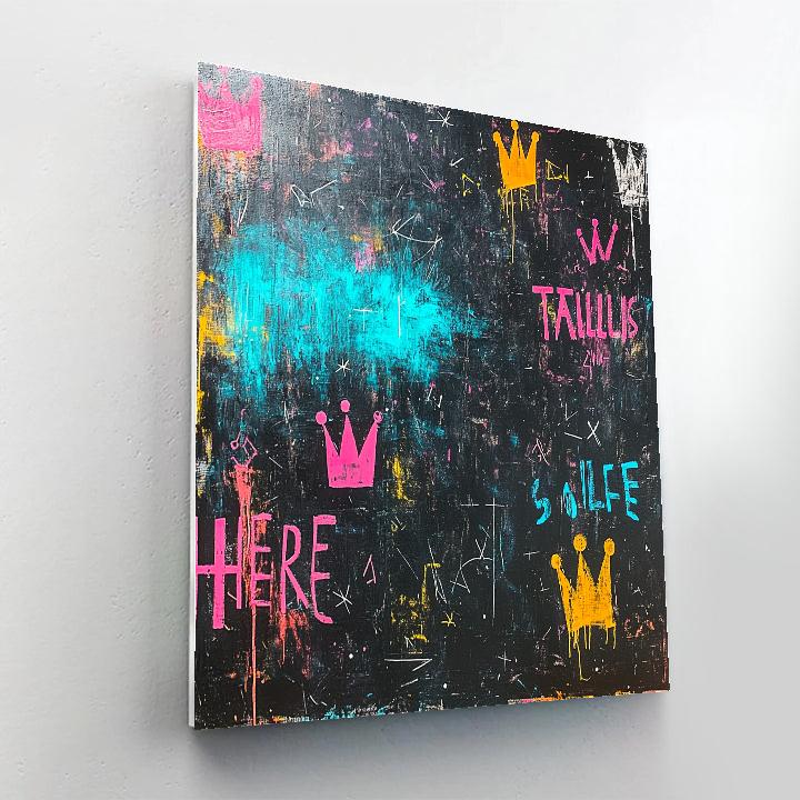 Jean-Michel Basquiat Inspired Nebula Of Unspoken Names Paint by numbers art
