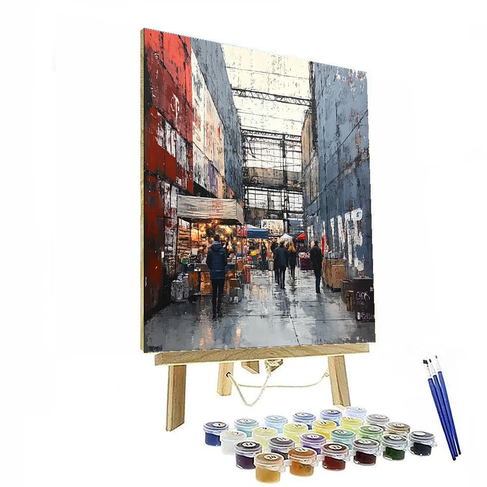 Artsy Warehouse District Detroit United States Number painting