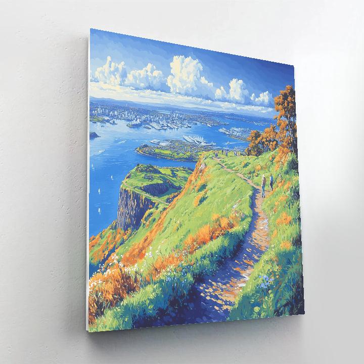 Mount Eden Summit View Auckland New Zealand Paint by numbers kits