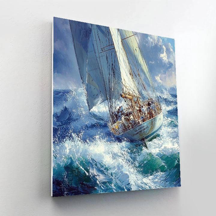 Willem Van De Velde Inspired Sailing Race Painting by numbers kit