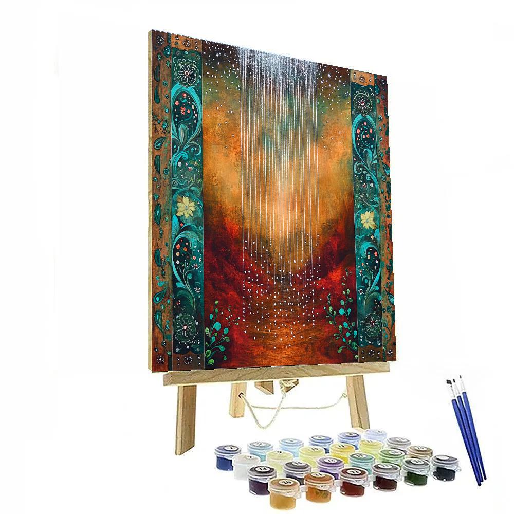Frida Kahlo Inspired Rain Of Stardust And Copal Smoke Painting by numbers kit