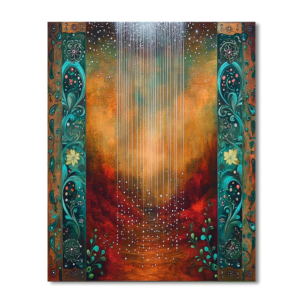 Frida Kahlo Inspired Rain Of Stardust And Copal Smoke Painting by numbers kit