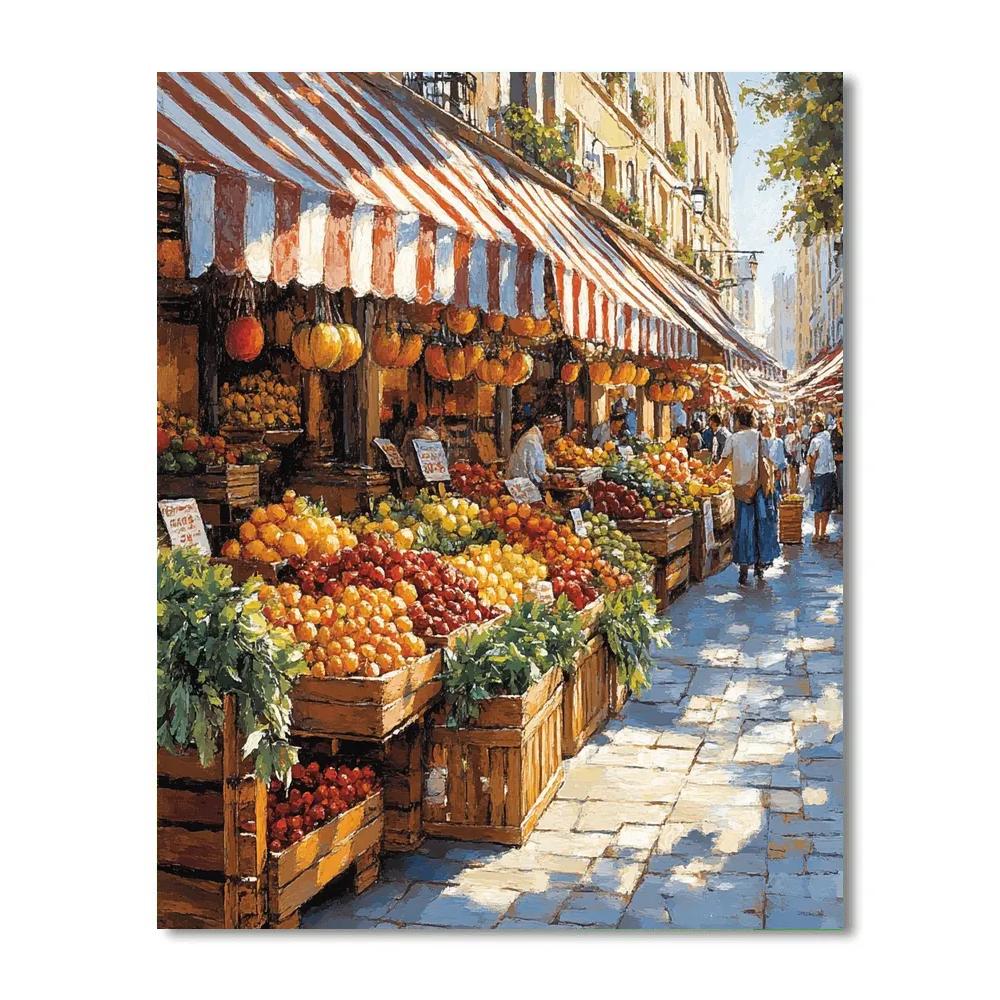 Queen Victoria Market Melbourne Australia painting number kit