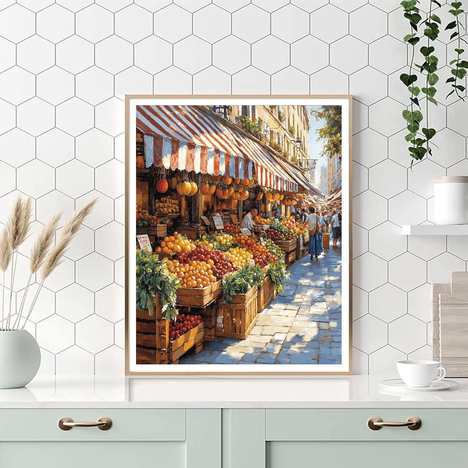 Queen Victoria Market Melbourne Australia painting number kit