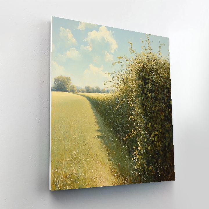 Claude Monet Inspired Sunlit Hedgerow And Field Numbered painting kits