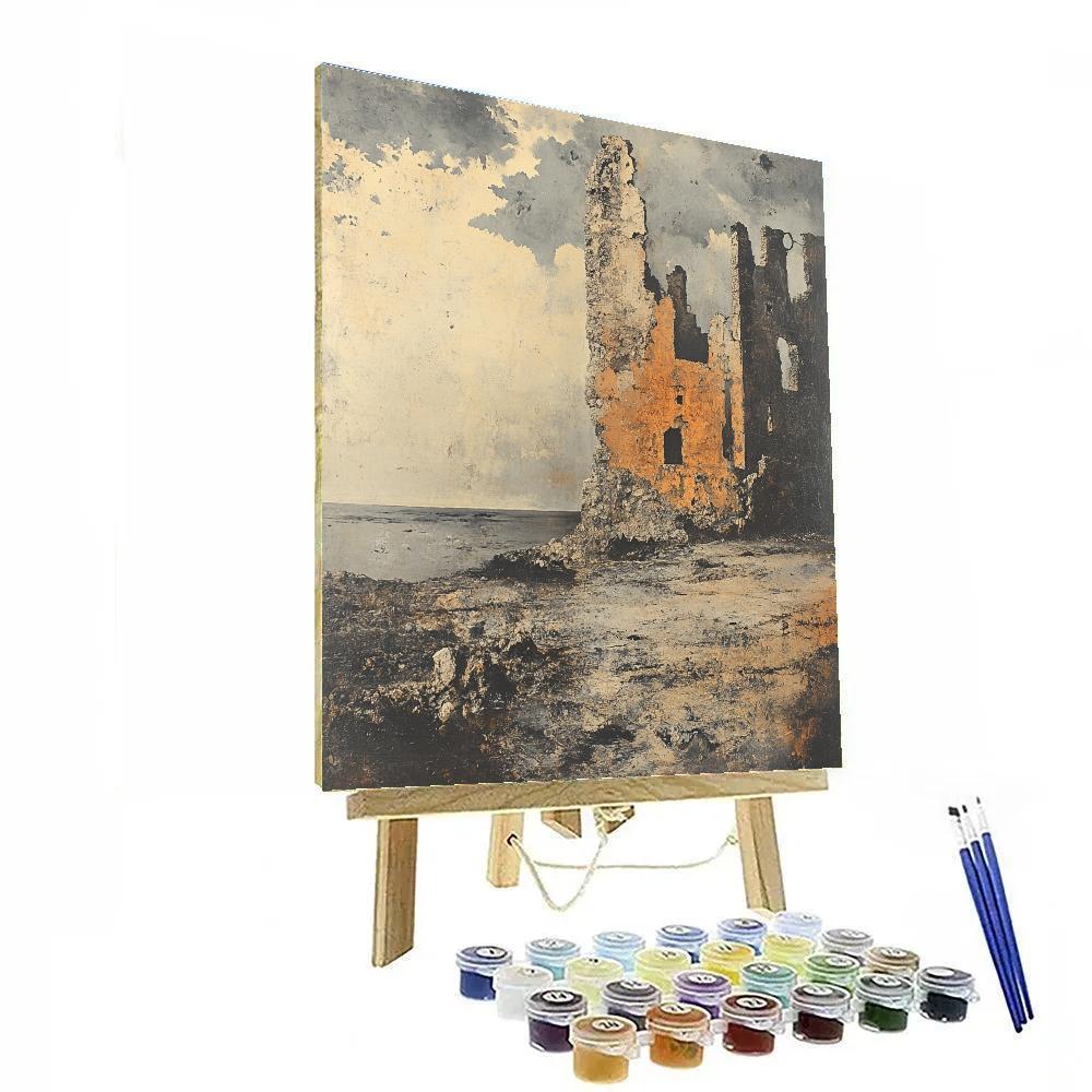 Anselm Kiefer Inspired Ruins Of Time DIY paint by numbers