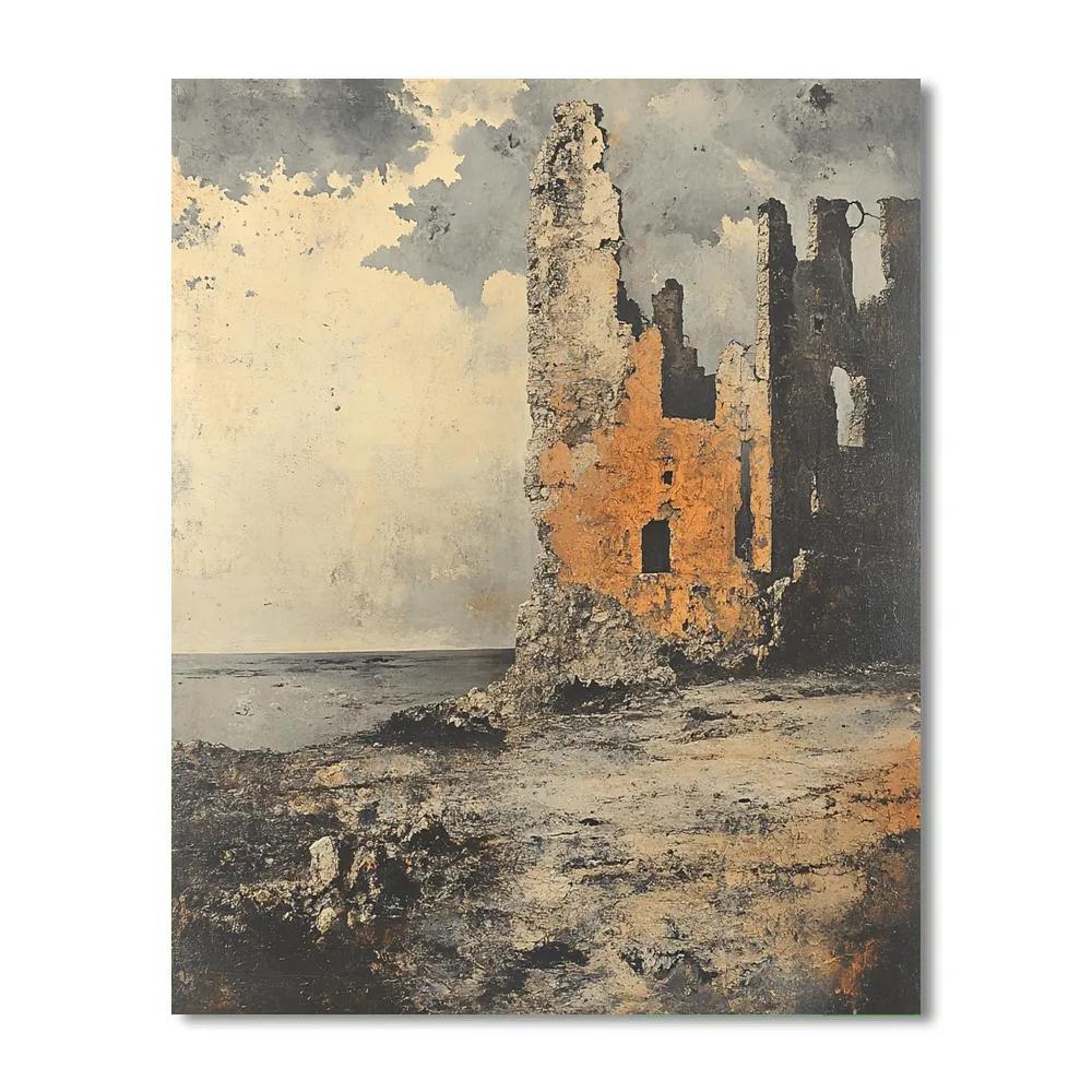 Anselm Kiefer Inspired Ruins Of Time DIY paint by numbers