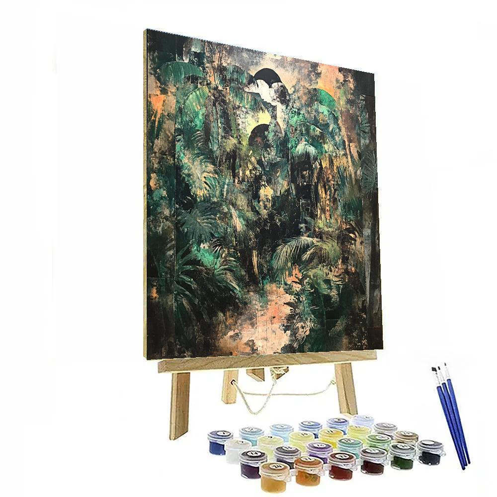 Max Ernst Inspired Jungle Expedition Numbered painting kits