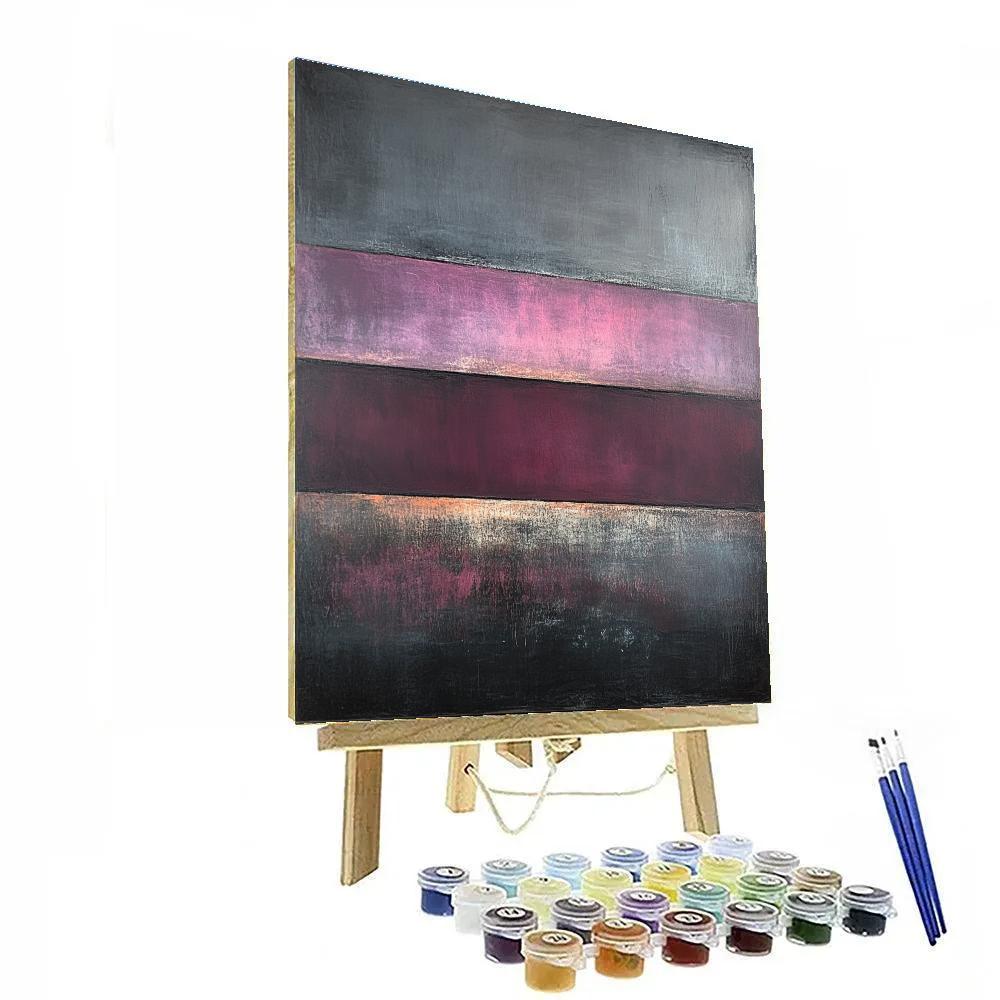 Mark Rothko Inspired Eventide Tectonics Painting by numbers kit