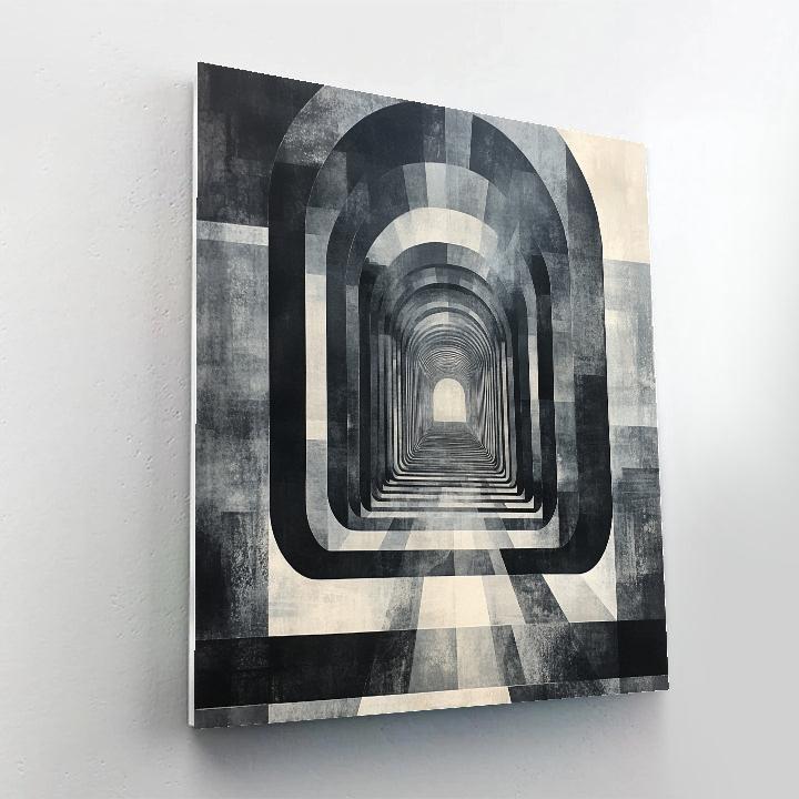 M.C. Escher Inspired Paradox Lattice Of Event Horizons painting number kit