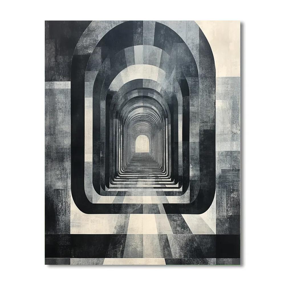 M.C. Escher Inspired Paradox Lattice Of Event Horizons painting number kit