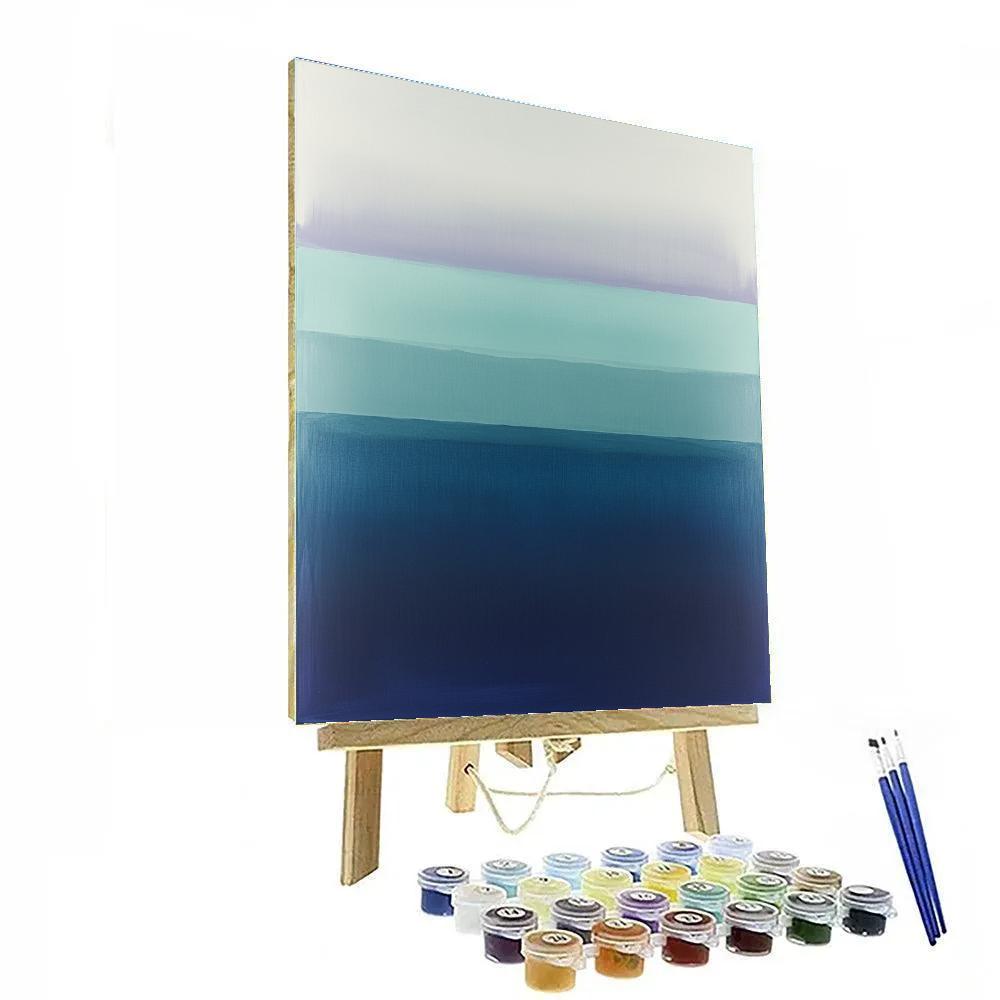 Mark Rothko Inspired Aurora Stillness Horizon paint by number