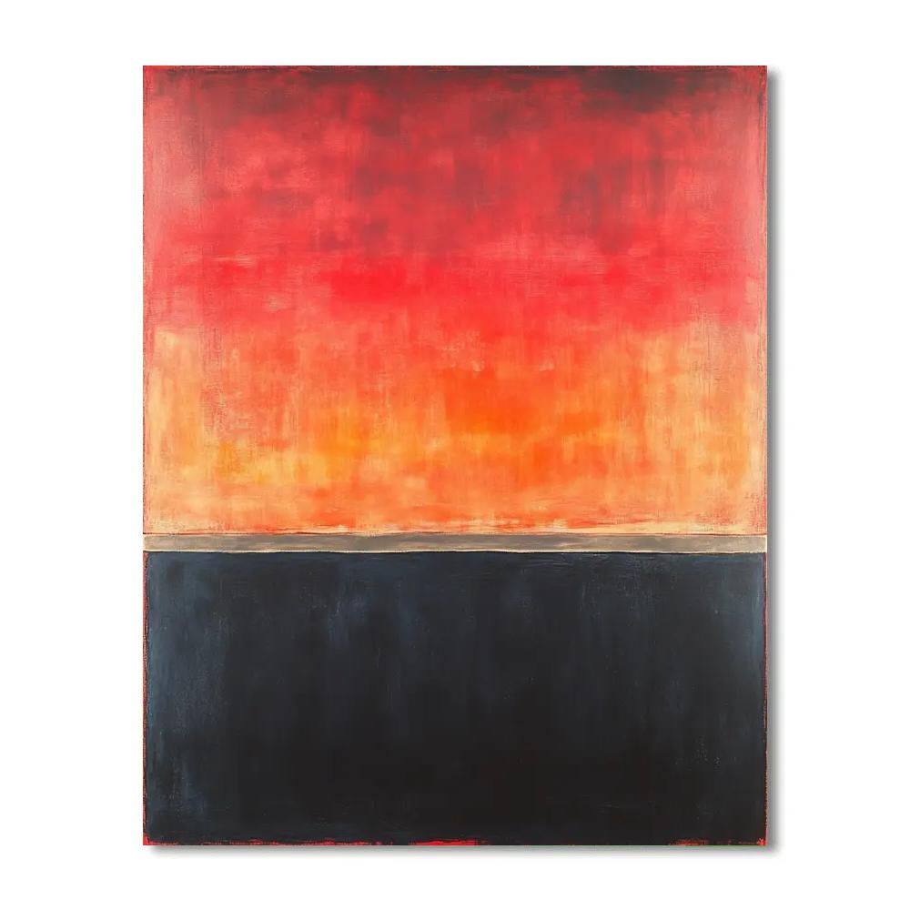 Mark Rothko Inspired Eclipse Afterglow Sanctuary Number painting
