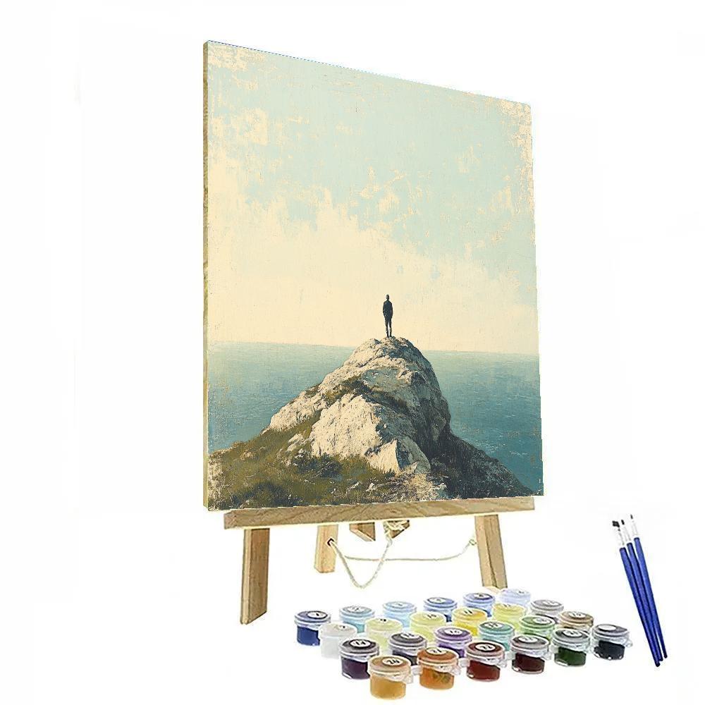 Caspar David Friedrich Inspired Morning Summit DIY paint by numbers