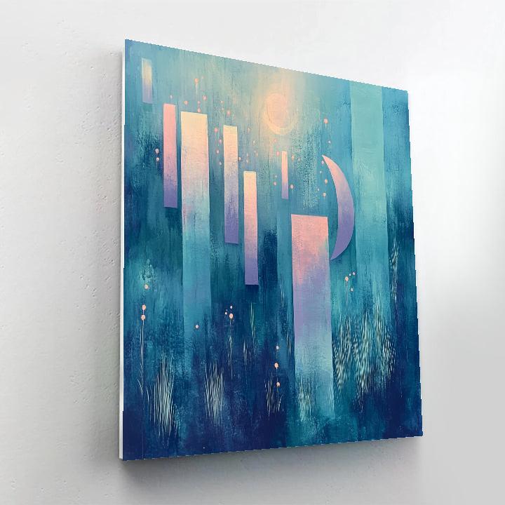 Paul Klee Inspired Liminal Aurora Arithmetic painting number kit