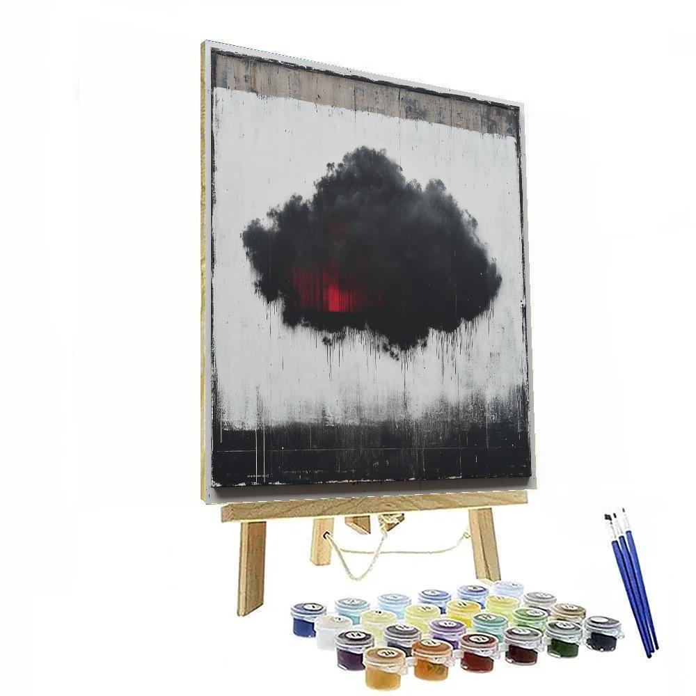 Banksy Inspired Carbon Silence paint by numbers