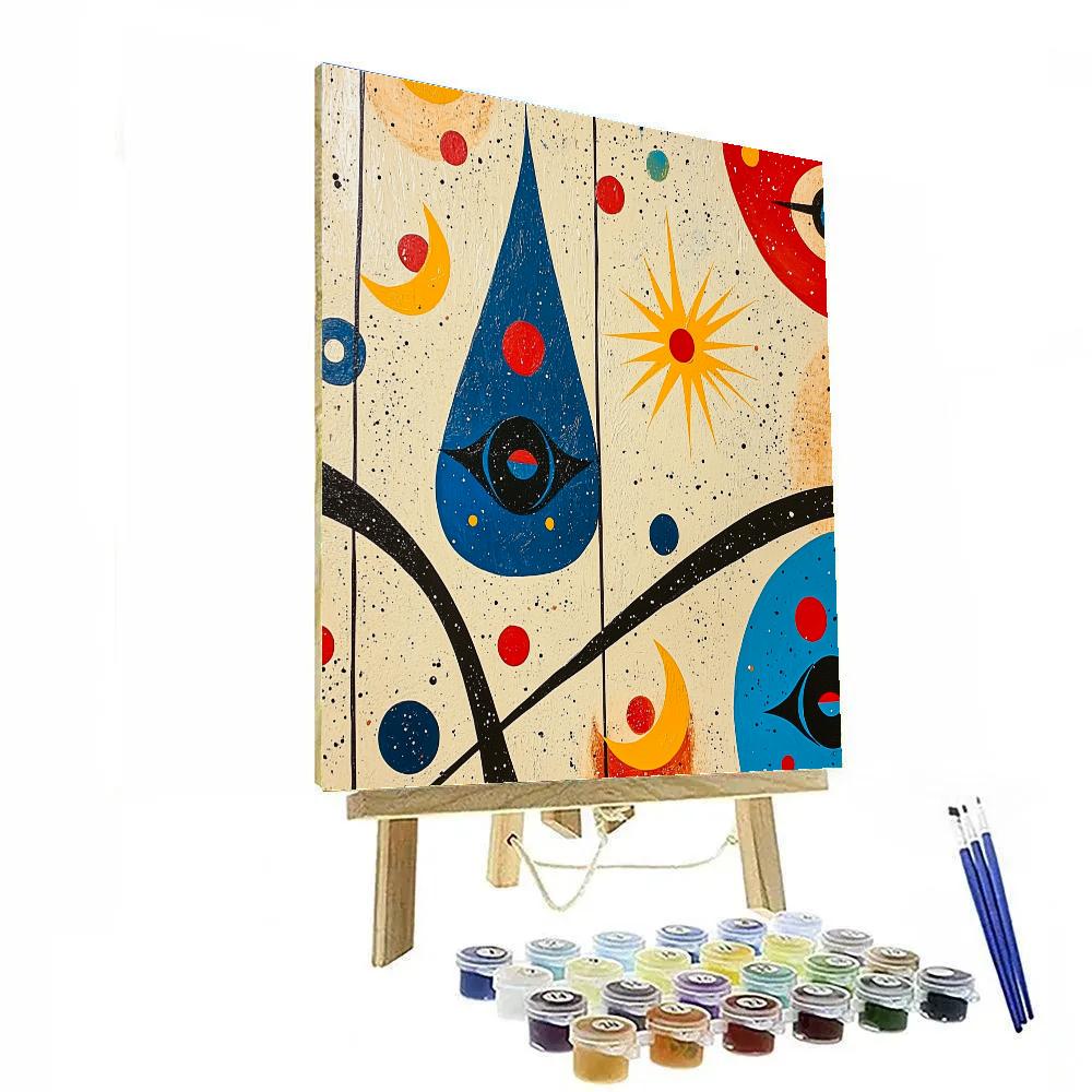 Joan Miró Inspired Luminous Quiet Of The Singing Nebula Numbered painting kits
