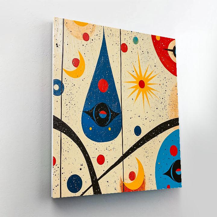 Joan Miró Inspired Luminous Quiet Of The Singing Nebula Numbered painting kits