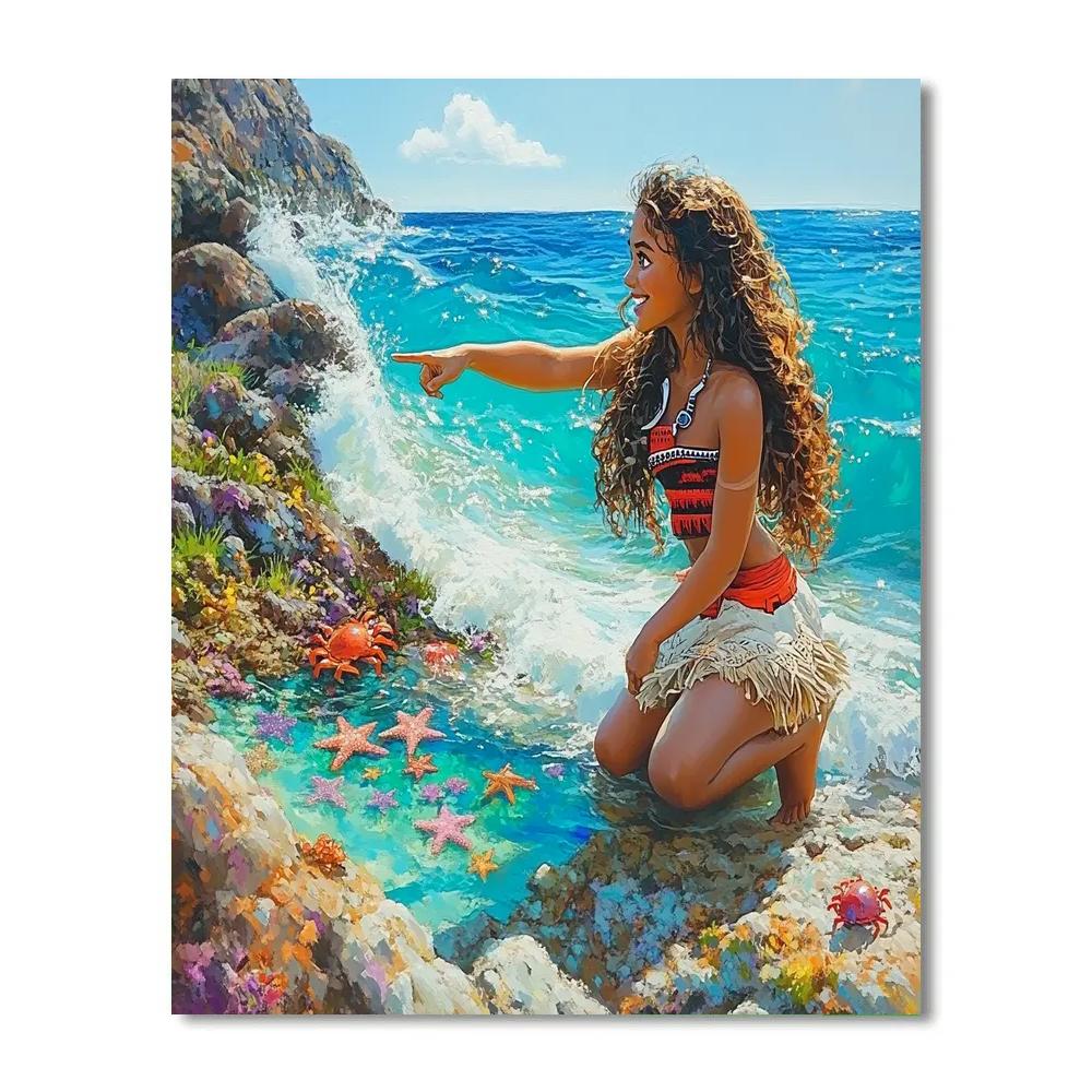Moana Reef Tide Pool Discovery Disney Inspired paint by color
