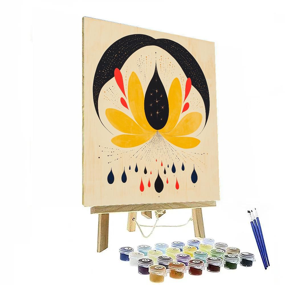 Joan Miró Inspired Eclipse Garden Of Magnetic Petals DIY paint by numbers