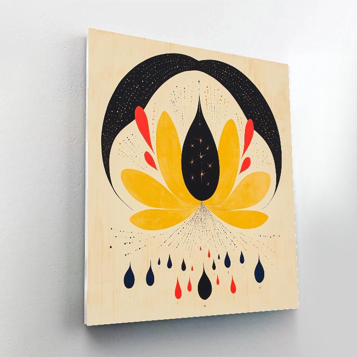 Joan Miró Inspired Eclipse Garden Of Magnetic Petals DIY paint by numbers