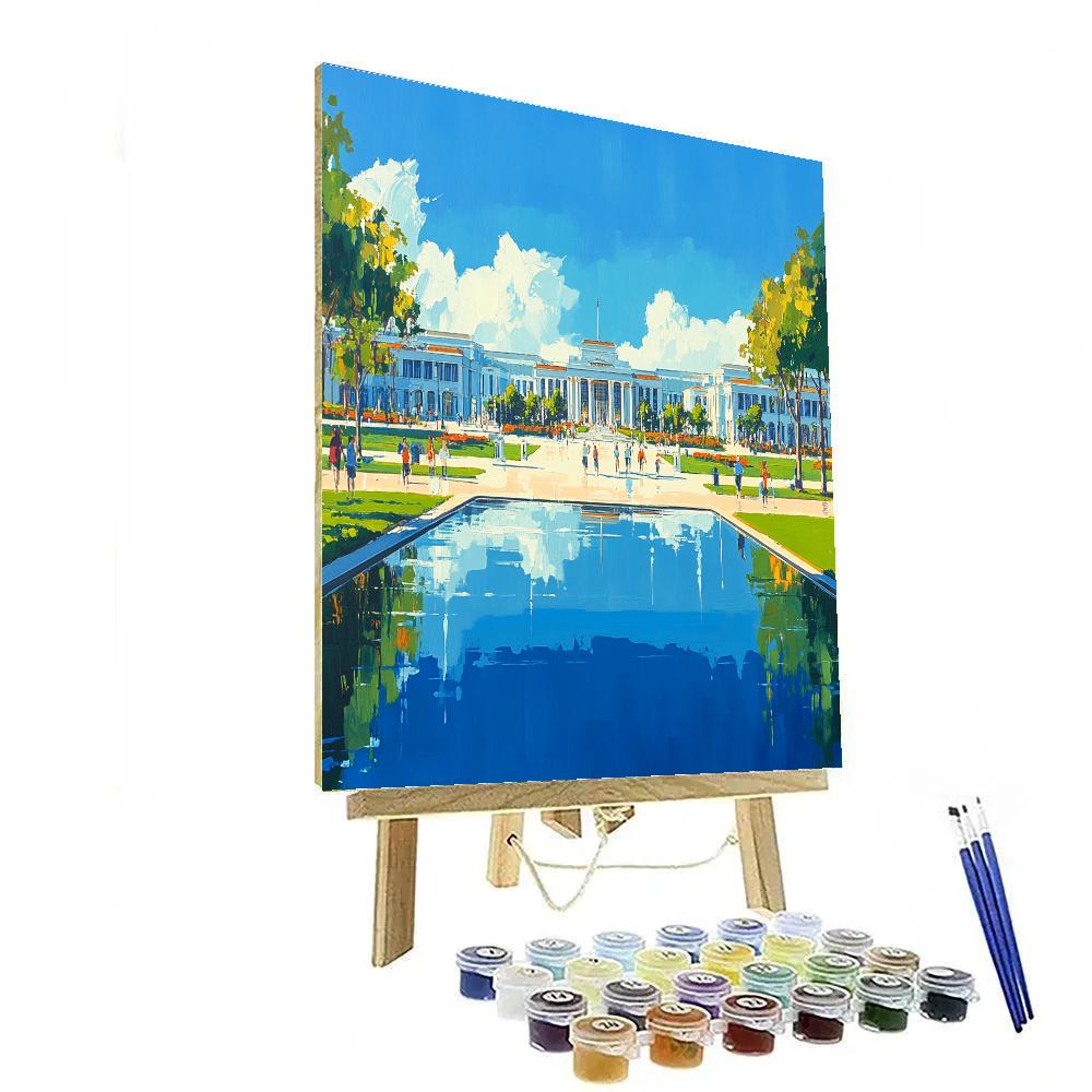 Canberra Parliamentary Triangle Lakeside Australia Paint by numbers kits