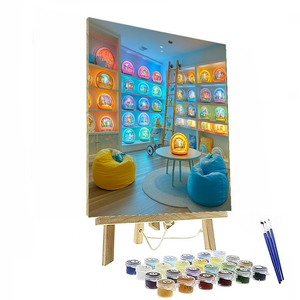 Joy Memory Orb Playroom Glow Disney Inspired painting number kit