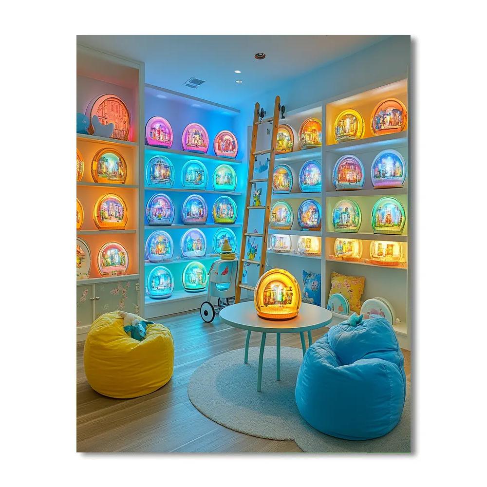 Joy Memory Orb Playroom Glow Disney Inspired painting number kit