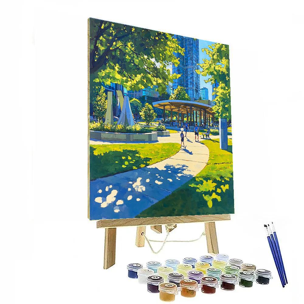 Porto Alegre Public Library Park Brazil paint by color