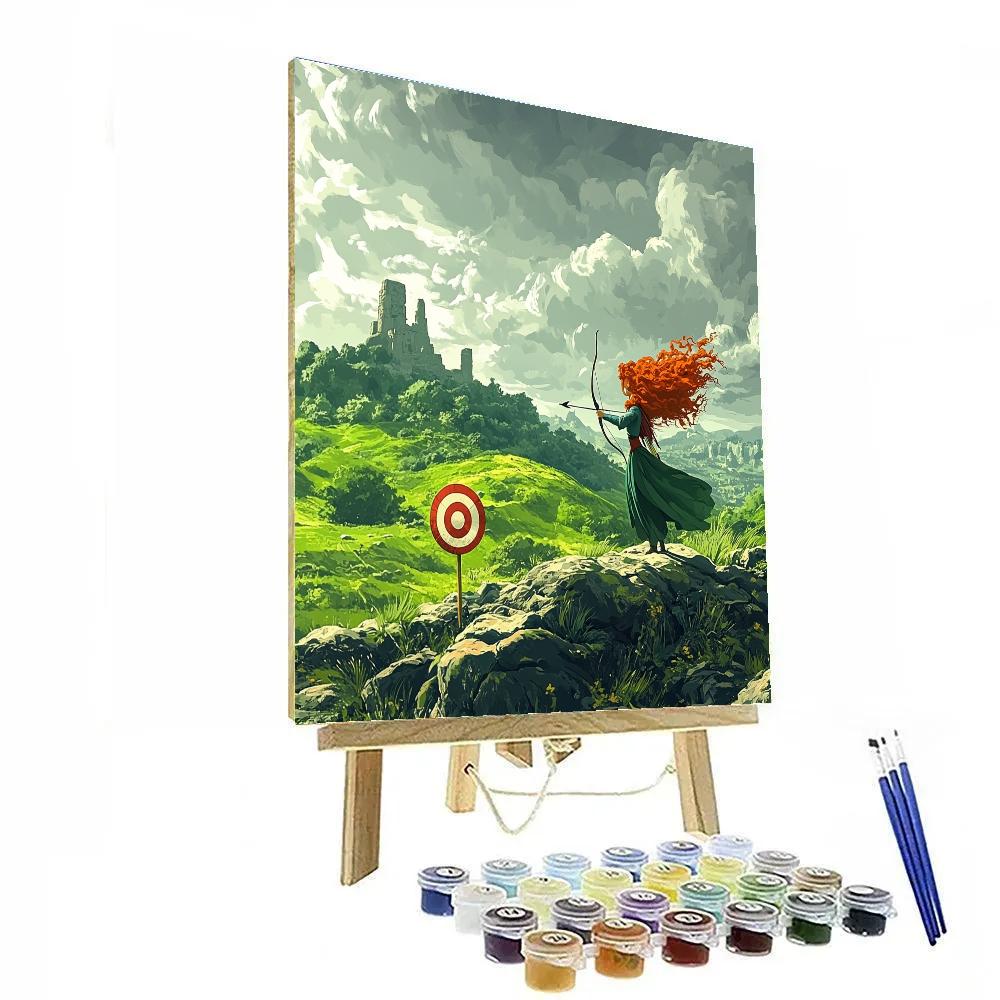 Merida Highland Archer Ridge Disney Inspired Paint by numbers art