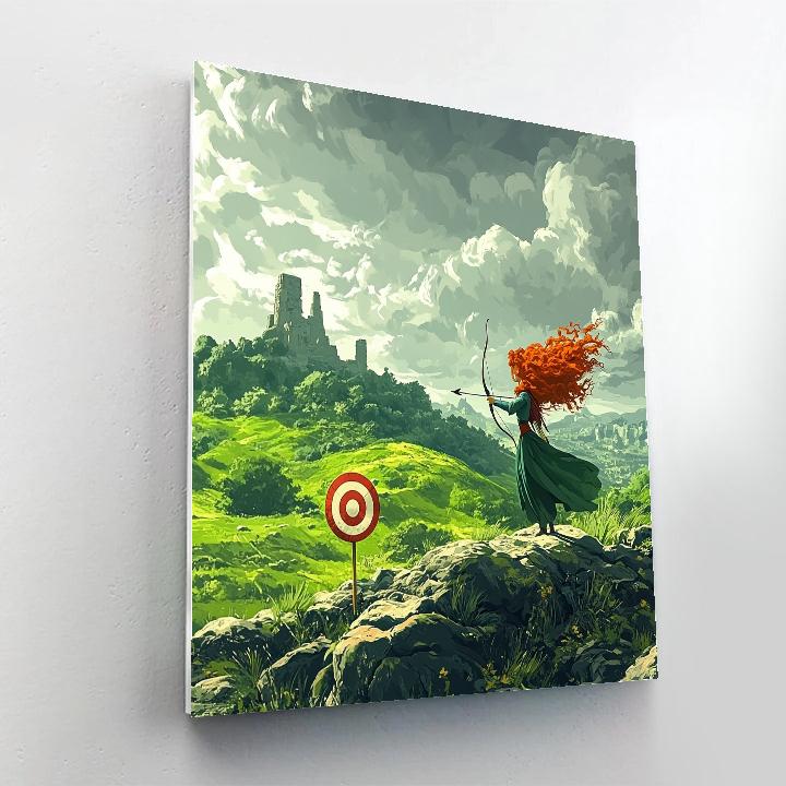 Merida Highland Archer Ridge Disney Inspired Paint by numbers art