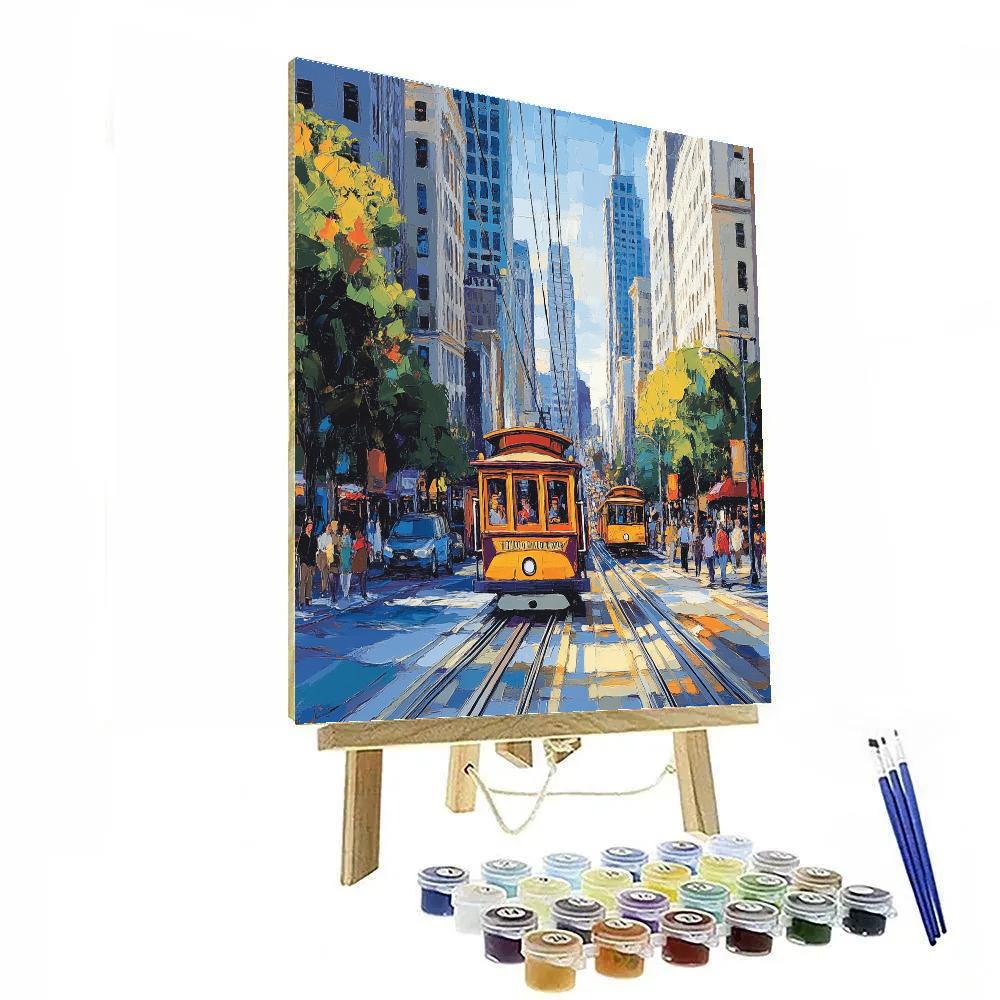 Market Street Tram San Francisco United States Number painting