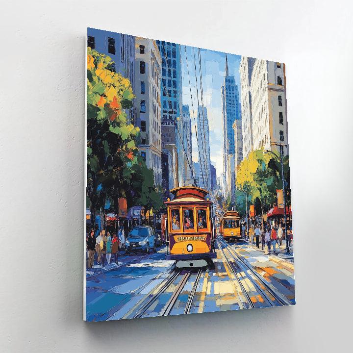 Market Street Tram San Francisco United States Number painting