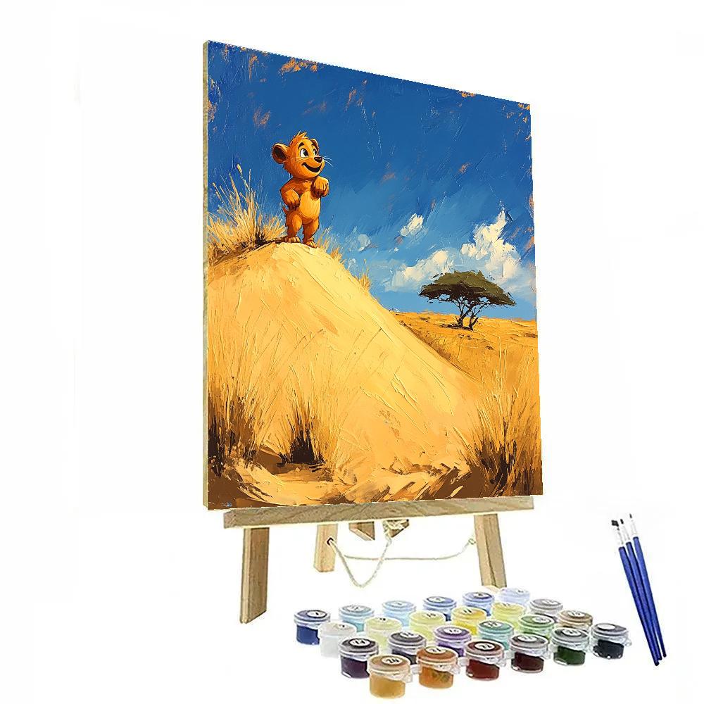 Timon Desert Dune Lookout Disney Inspired Painting by numbers kit