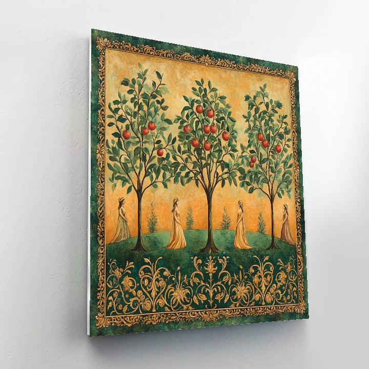 Gustav Klimt Inspired Orchard Embrace DIY paint by numbers
