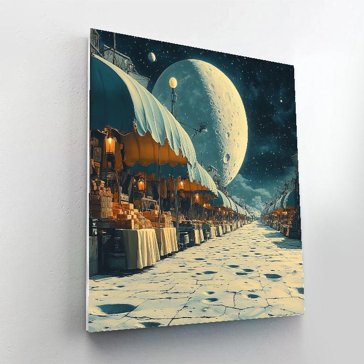 Salvador Dali Inspired Moon Bazaar Paint by numbers kits