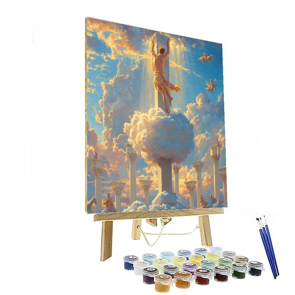 Hercules Cloud Training Arena Disney Inspired painting number kit